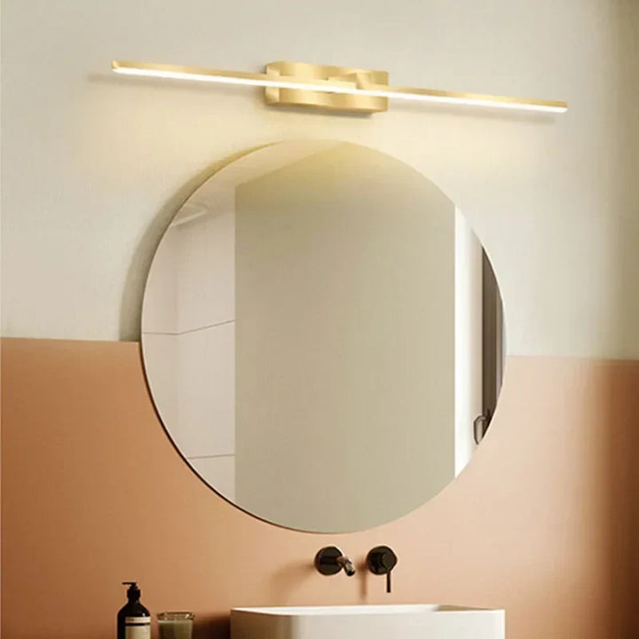 Moderne gold LED Wandleuchte – Badezimmer Spiegel Licht mit Touch-Schalter für Schlafzimmer, Wohnzimmer und Schminklicht