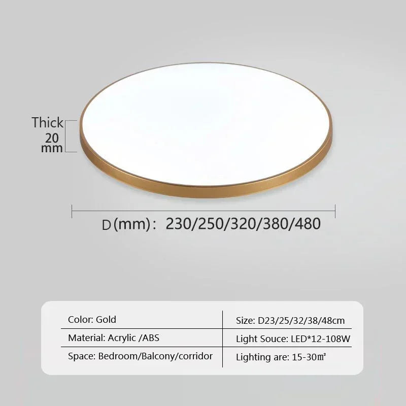 Moderne LED Rund Deckenlampen - Deckenleuchten für Wohnzimmer, Schlafzimmer, Badezimmer, Esszimmer, Küche