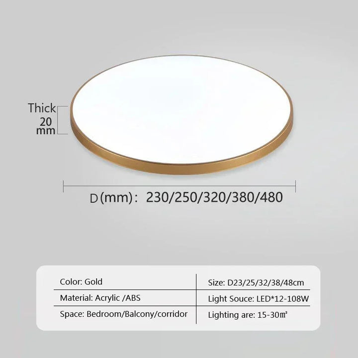 Moderne LED Rund Deckenlampen - Deckenleuchten für Wohnzimmer, Schlafzimmer, Badezimmer, Esszimmer, Küche