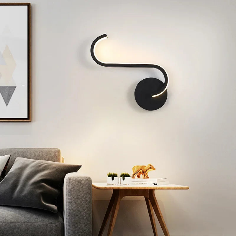 Moderne LED Wandleuchte Nachttisch Sconces - Wohnkultur Beleuchtungseinrichtung für Wohnzimmer, Schlafzimmer, Hotel