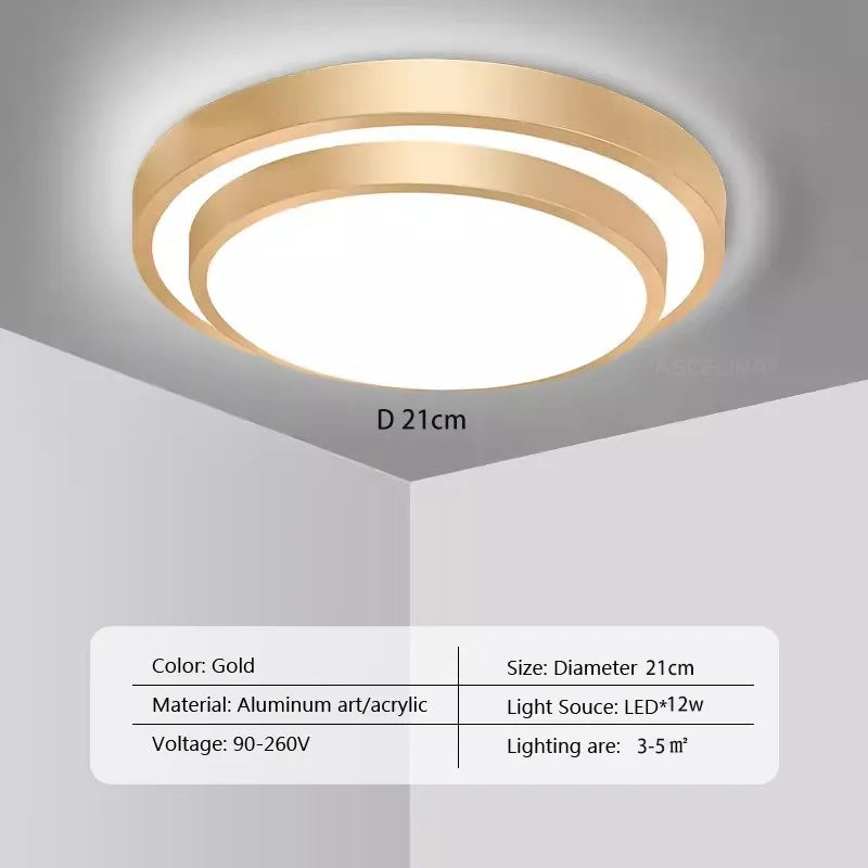 Moderne LED-Deckenleuchte - Doppelschichtige runde Aluminiumfernbedienungslampe für Schlafzimmer, Esszimmer, Wohnzimmer Dekor