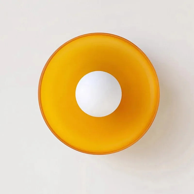 Moderne dualverwendbare Glas-Deckenleuchte – G9-Lampen Wandlampe für Wohnzimmer, Schlafzimmer, Flur und Balkon