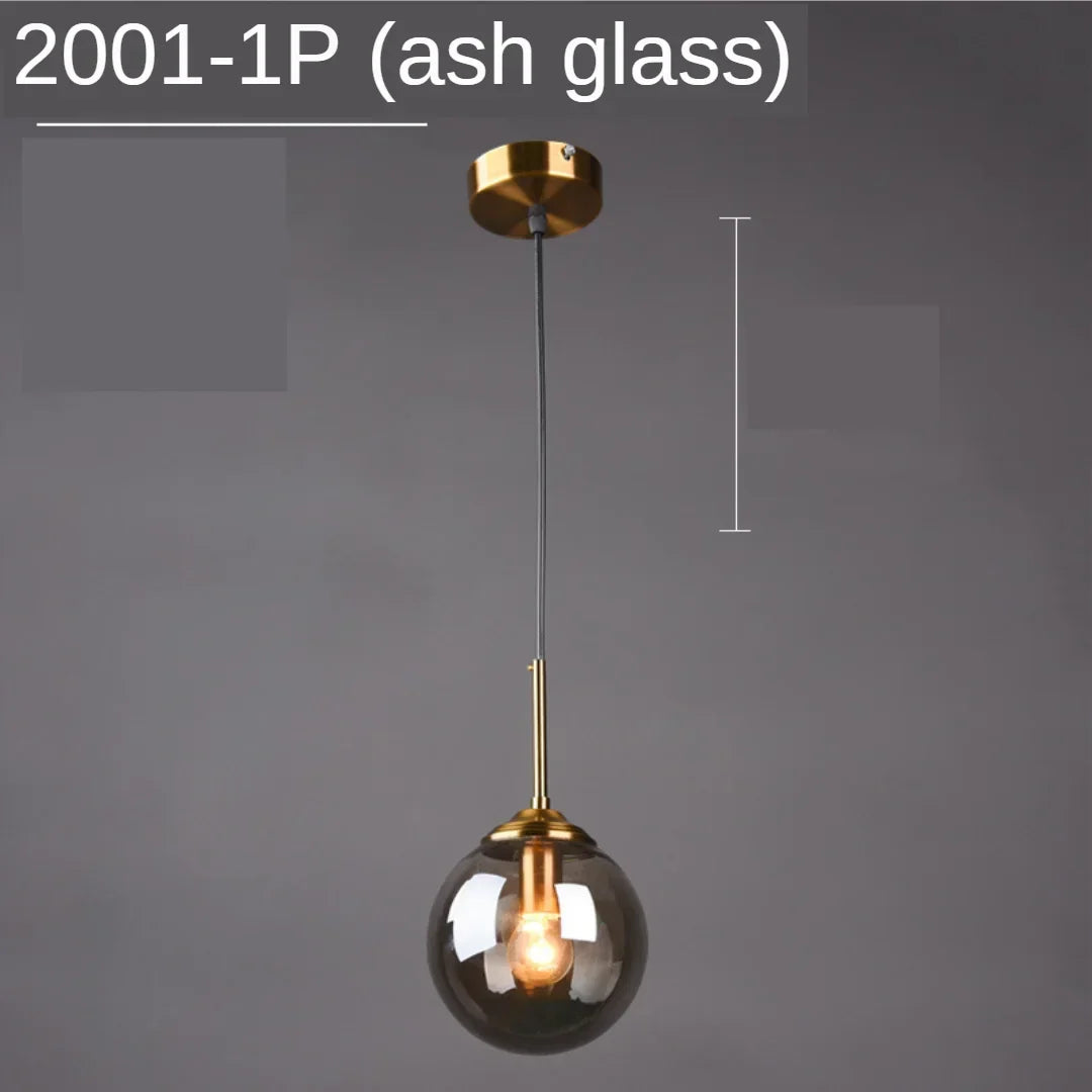 Moderne Glas Pendelleuchten für Schlafzimmer Nachttisch Badezimmer Hängelampe Deckenleuchten Hotel Restaurant Dekoration Ring