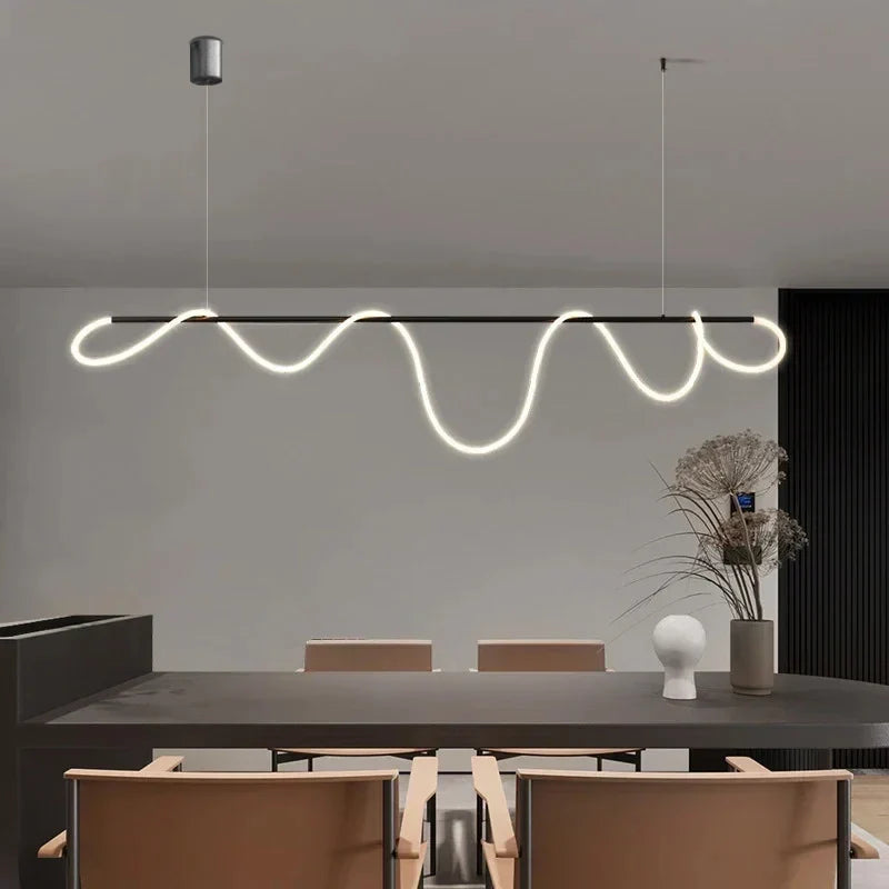 Moderne LED Pendelleuchte – Stilvolle Decken-Chandelier für Esszimmer, Küche & Büro, energieeffiziente AC-Stromversorgung, LED-Lampen inklusive