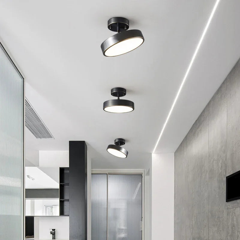 Moderne LED-Deckenleuchte – Drehbare Kupferlampe für Wohnzimmer, Schlafzimmer, Flur und Restaurant, sanfte Beleuchtung für die Wohnkultur