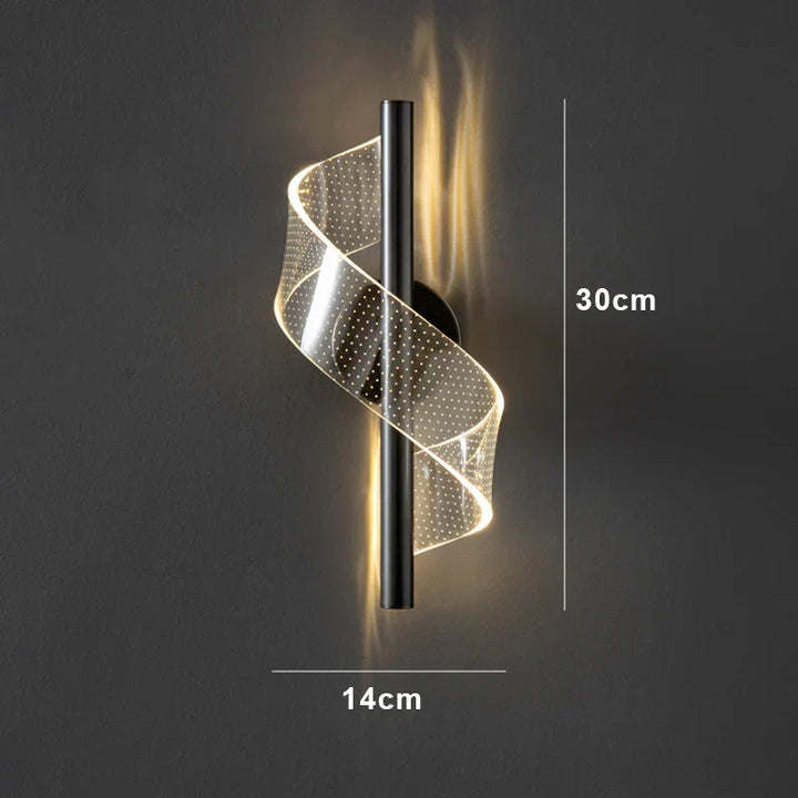 Nordic LED Pendelleuchte – Moderne Hängelampe für Wohnzimmer, Schlafzimmer, Esstisch und Flur – Goldene Acrylschirm, Innenraumdekoration