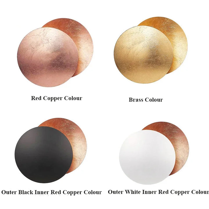 Moderne Eclipse Wandleuchte – Runde LED-Wandleuchte für Schlafzimmer, Flur, Korridor und Wohnzimmer