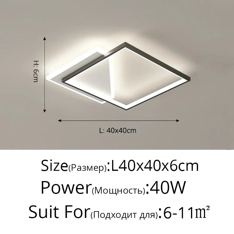 Moderne LED-Lüster – Dimmbares Innenlicht für Schlafzimmer, Wohnzimmer, Arbeitszimmer und Hauseinrichtung, 110V/220V