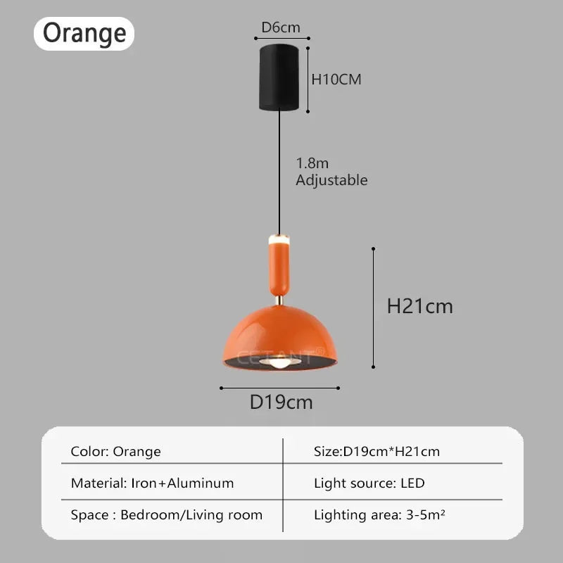 Nordic Hebbare LED Pendelleuchte – Moderne Eisen-Hängelampe für Schlafzimmer, Wohnzimmer, Arbeitszimmer und Bar (Einstellbare Höhe, Warmlicht)