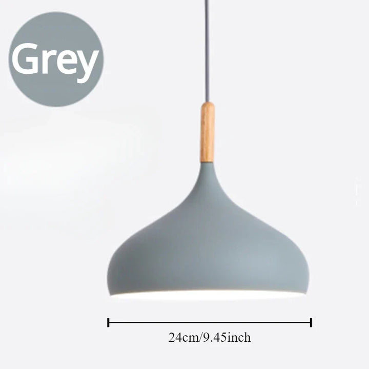 Moderne Macaron Pendelleuchte – Farbige LED-Kronleuchter für Schlafzimmer, Restaurant, Büro und Wohnzimmer – Einstellbares Aluminium-Hängelicht