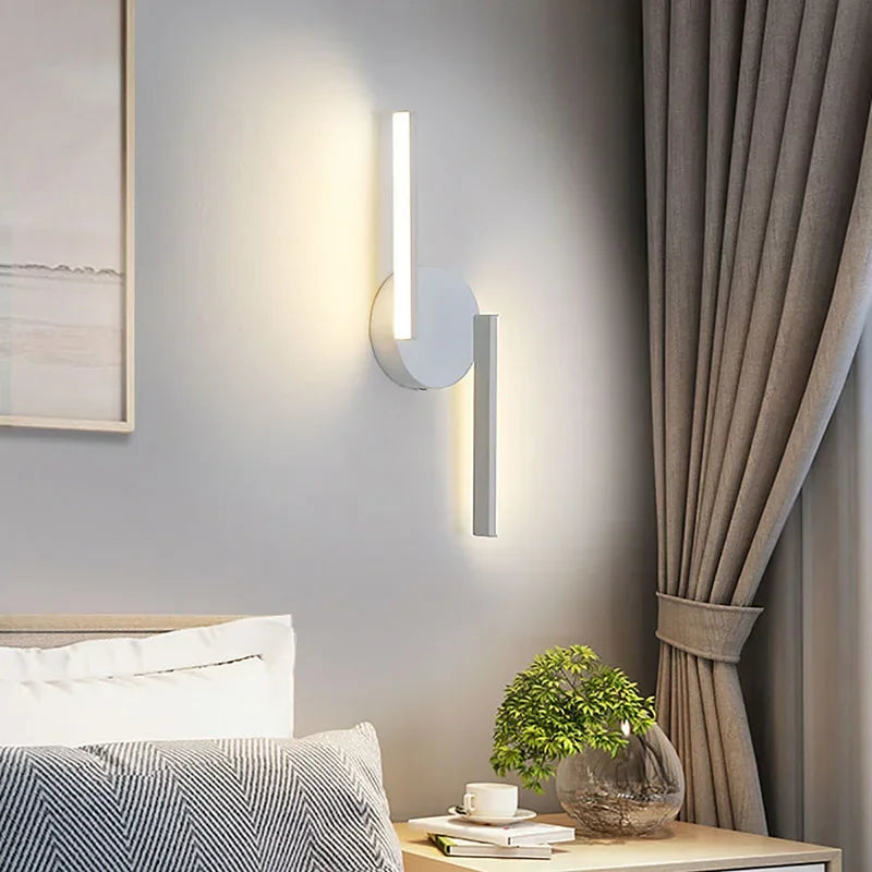 Moderne LED Wandleuchte Nachttisch Sconces - Wohnkultur Beleuchtungseinrichtung für Wohnzimmer, Schlafzimmer, Hotel
