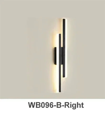 Moderne LED-Wandlampe mit Kupferrohr und Acrylschirm