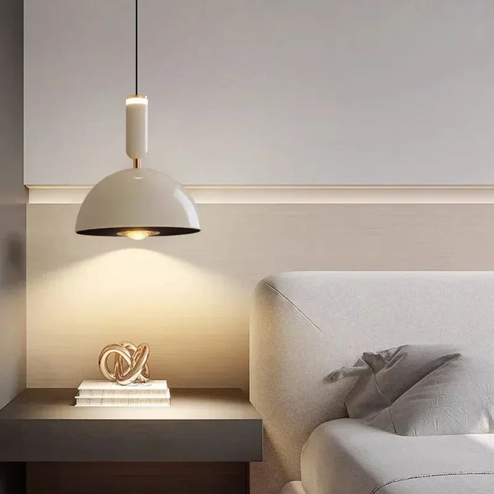 Nordic Hebbare LED Pendelleuchte – Moderne Eisen-Hängelampe für Schlafzimmer, Wohnzimmer, Arbeitszimmer und Bar (Einstellbare Höhe, Warmlicht)