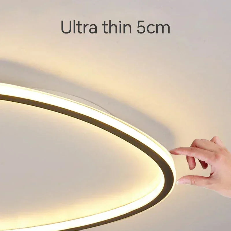 Moderne LED-Deckenleuchte - Elegantes ovales Design für vielseitige Innenbeleuchtung