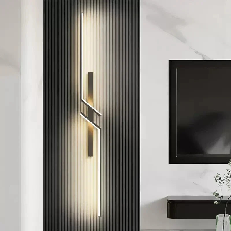 Moderne LED-Wandleuchte – Minimalistisches Design, Auf- und Ablichtung für Schlafzimmer, Wohnzimmer, TV-Sofa und Lobby – Dimmbares wandmontiertes Licht