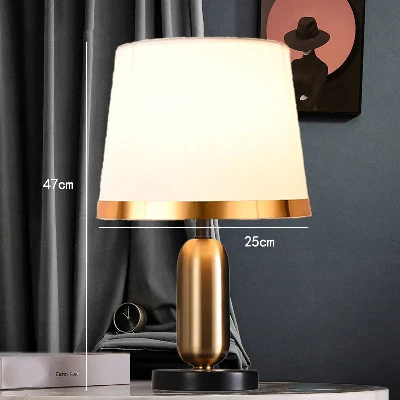 Europäische Retro Schlafzimmer Nachttischlampe - Moderne amerikanische dekorative Beleuchtungseinrichtung