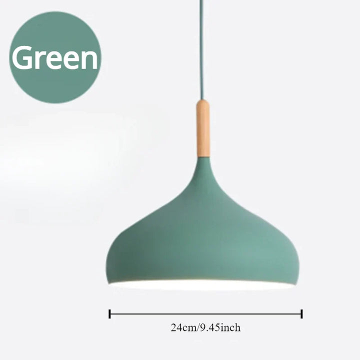 Moderne Macaron Pendelleuchte – Farbige LED-Kronleuchter für Schlafzimmer, Restaurant, Büro und Wohnzimmer – Einstellbares Aluminium-Hängelicht
