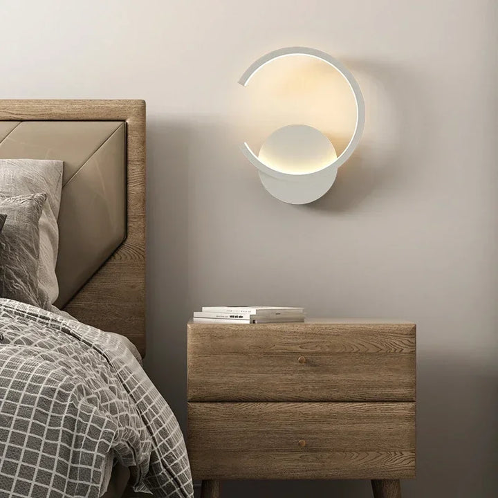 Moderne LED-Wande lampe – Nordic Stil Schwarz, Weiß und Gold Wandbeleuchtung für Wohnzimmer, Schlafzimmer, Flur und Wohnkultur