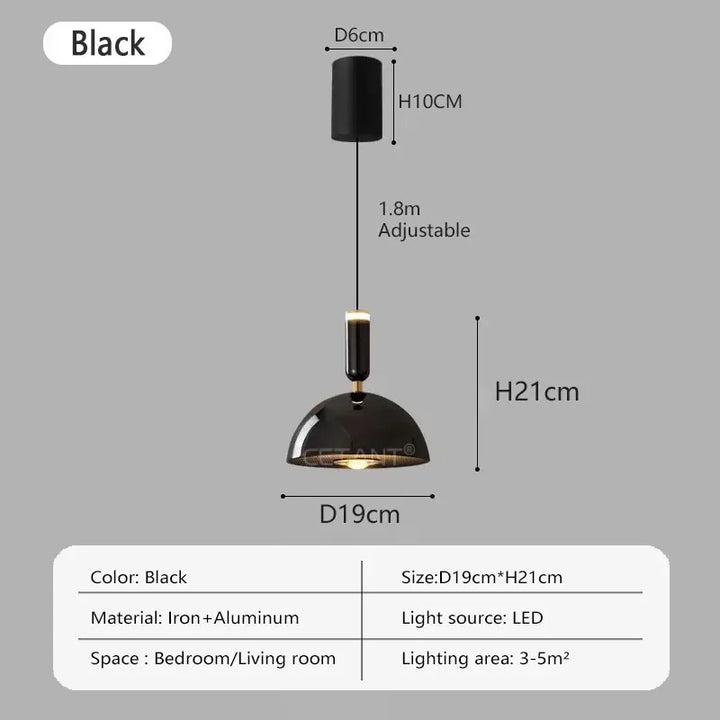 Nordic Hebbare LED Pendelleuchte – Moderne Eisen-Hängelampe für Schlafzimmer, Wohnzimmer, Arbeitszimmer und Bar (Einstellbare Höhe, Warmlicht)