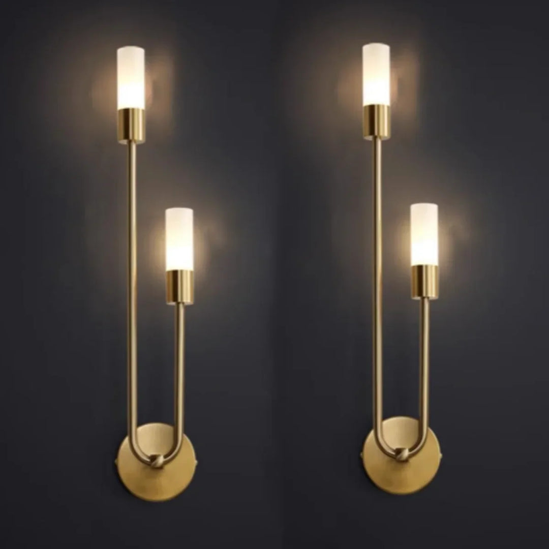 Moderne Gold LED Wandleuchte – Nordische Wandleuchte für Wohnzimmer, Schlafzimmer, Küche und Flur Dekor