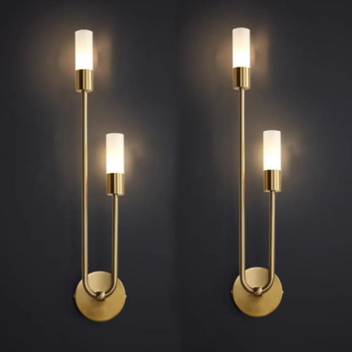 Moderne Gold LED Wandleuchte – Nordische Wandleuchte für Wohnzimmer, Schlafzimmer, Küche und Flur Dekor