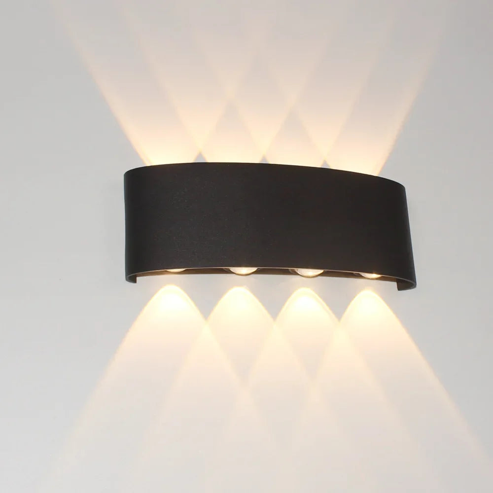 Körperbewegungssensor Wandlicht Wasserdicht Außen LED Wandlampe Oben Unten Leuchtende Lampen Gartenhof Induktionsflur Wandleuchte