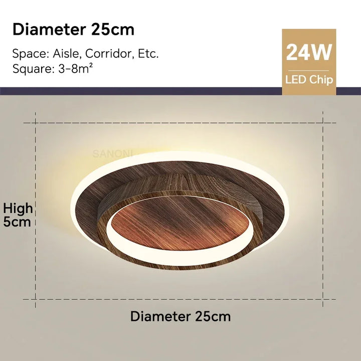 Moderne LED-Deckenlampe - Quadratische Deckenleuchte für Wohnraum, Treppe, Flur und mehr