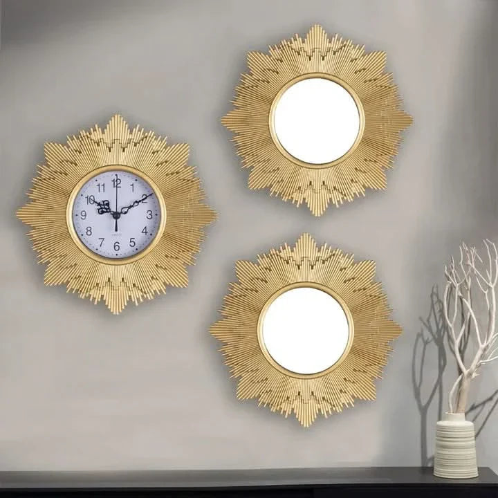 Lena - Luxuriöses Uhren- und Spiegel-Set