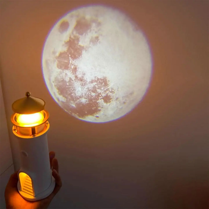 Moon Harbor Leuchtturm Nachttischlampe