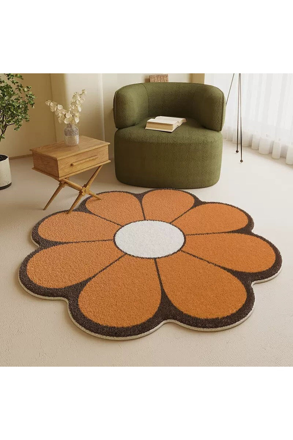 Florales Dekoteppich