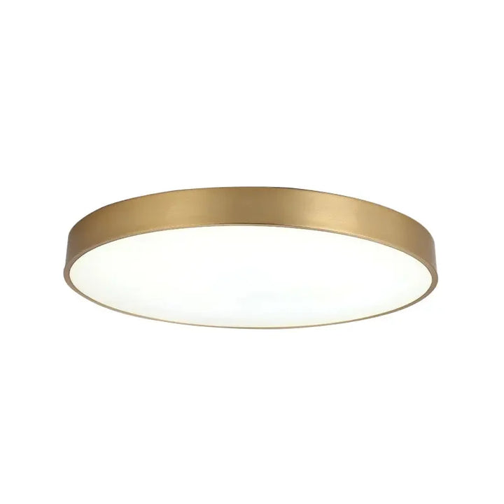 Moderne LED Flur Deckenleuchten - Einfache goldene Rundlampen