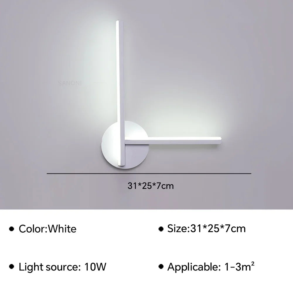 Moderne LED Wandleuchte Nachttisch Sconces - Wohnkultur Beleuchtungseinrichtung für Wohnzimmer, Schlafzimmer, Hotel