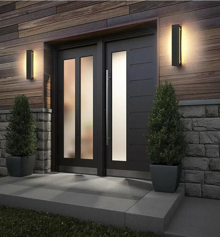 18W Moderne wasserdichte Außen-LED-Wandlampe - IP65 Garten Eingangsscheinwerfer