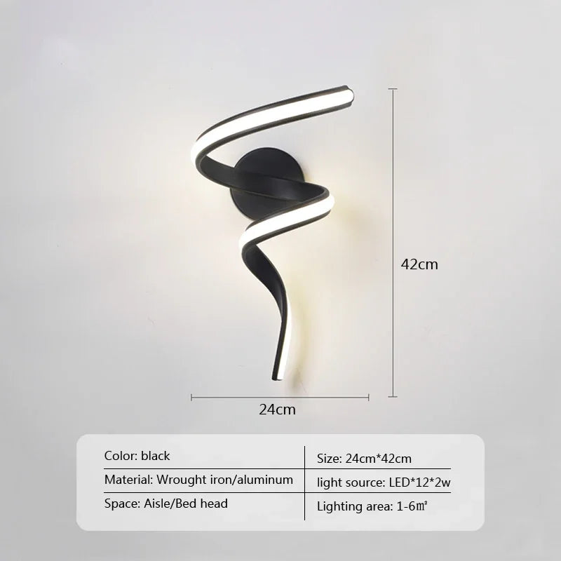 Moderne Minimalistische LED Wandlampe – Auf- und Abwärts Wandleuchte für Schlafzimmer, Wohnzimmer und Badezimmer