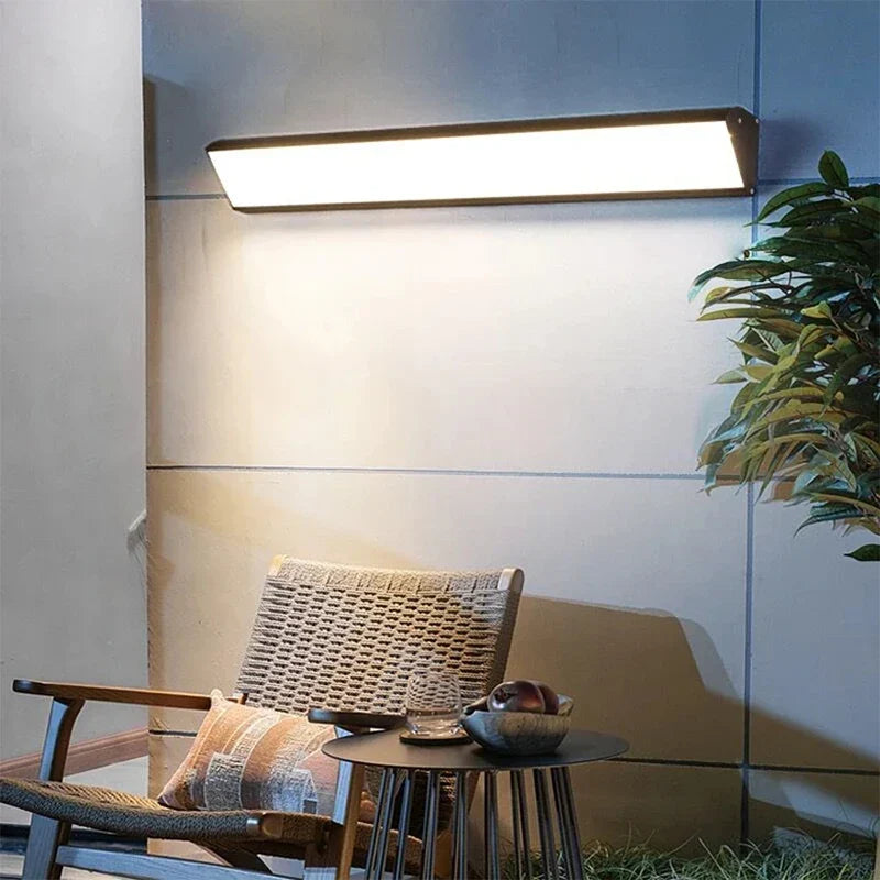 Lange Streifen LED Außenwandlampen - Wasserdichte Aluminiumlichter für Veranda, Garten, Flur