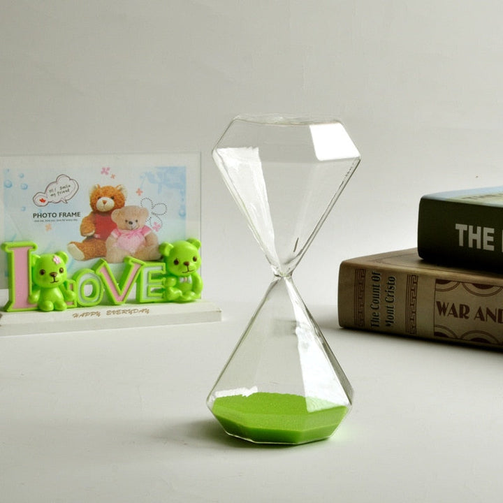 5–60 Minuten Diamant-Stundenglas, Sanduhr, Sanduhr, Kindergeschenk, Sanduhr, Wohnraumdeko, erhältlich in mehreren Farbausführungen