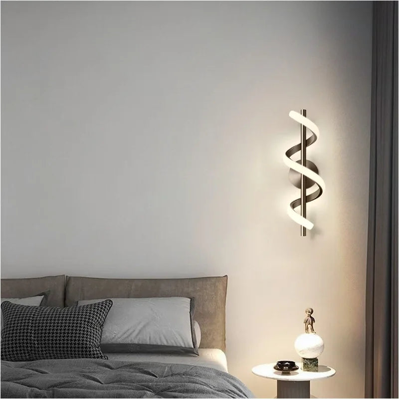 Zeitgenössische LED-Wandleuchte - Schlankes nordisches Design für Schlafzimmer, Wohnzimmer und mehr