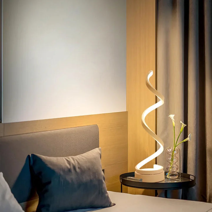 Moderne LED Tischlampe – Snake Eye Schutz Schreibtischlicht für Schlafzimmer, Wohnzimmer, Büro und Studium