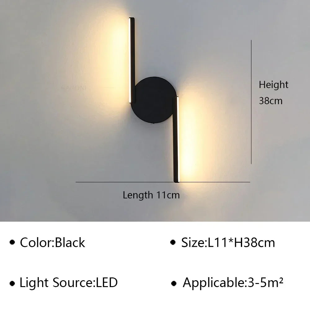Moderne LED Wandleuchte Nachttisch Sconces - Wohnkultur Beleuchtungseinrichtung für Wohnzimmer, Schlafzimmer, Hotel