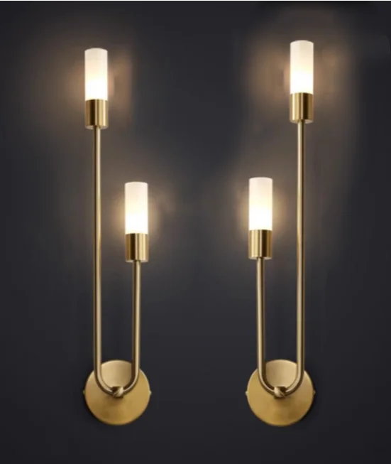 Moderne Gold LED Wandleuchte – Nordische Wandleuchte für Wohnzimmer, Schlafzimmer, Küche und Flur Dekor