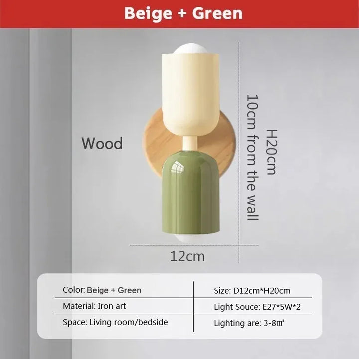Nordic LED Wandleuchten – Modern Minimalistische Doppelkopf Wandleuchte für Wohnzimmer, Schlafzimmer, Studium und Innendekoration