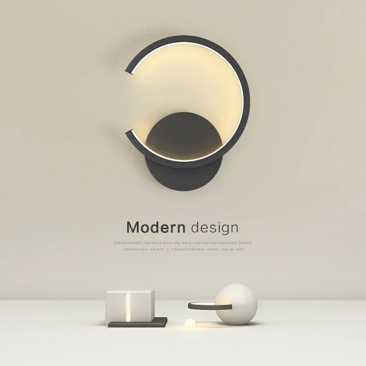 Moderne LED-Wande lampe – Nordic Stil Schwarz, Weiß und Gold Wandbeleuchtung für Wohnzimmer, Schlafzimmer, Flur und Wohnkultur