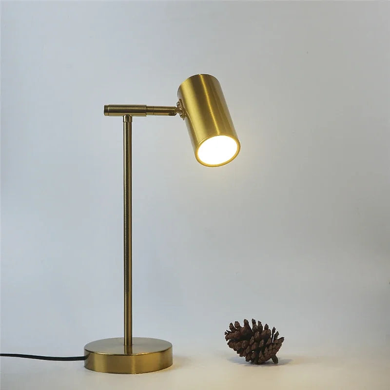 Moderne goldene Tischlampe – augenfreundliche LED-Leselampe für Studien-, Schlafzimmer- und Wohnzimmerdekoration