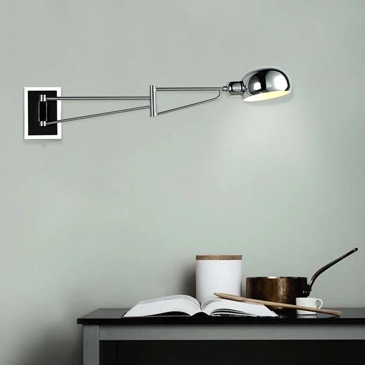 Moderne Faltbare LED Wandleuchte – Rückziehbare augenfreundliche Wandleuchte für Schlafzimmer, Arbeitszimmer, Wohnzimmer und Badezimmer