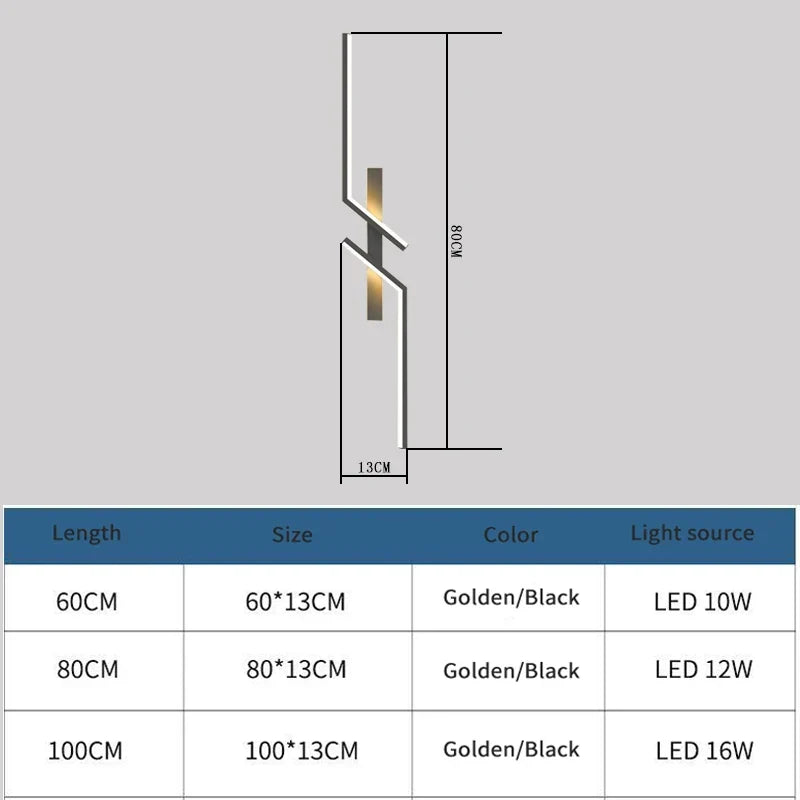 Moderne kreative Streifen-LED-Wandlicht minimalistisches Schlafzimmer Nachttisch-Wandlampen-LED-Lampen Wohnzimmer TV Sofa Hintergrund Wandlampe
