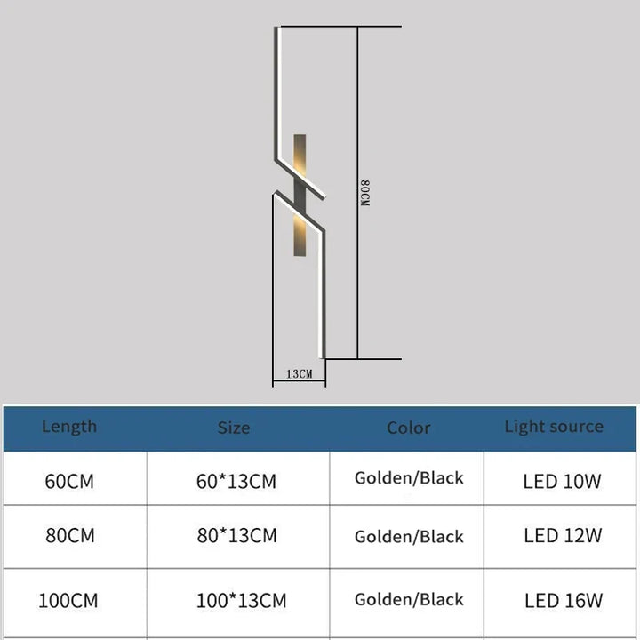 Moderne kreative Streifen-LED-Wandlicht minimalistisches Schlafzimmer Nachttisch-Wandlampen-LED-Lampen Wohnzimmer TV Sofa Hintergrund Wandlampe