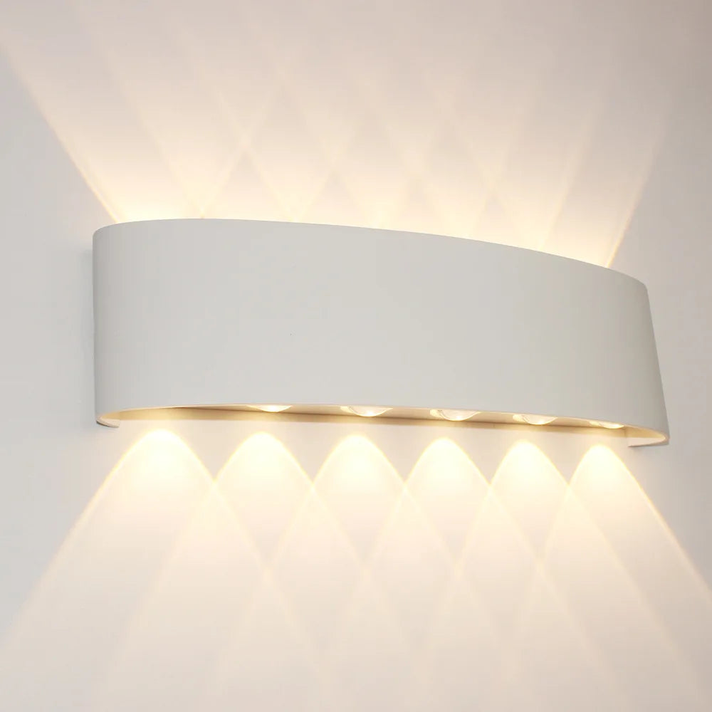 Körperbewegungssensor Wandlicht Wasserdicht Außen LED Wandlampe Oben Unten Leuchtende Lampen Gartenhof Induktionsflur Wandleuchte