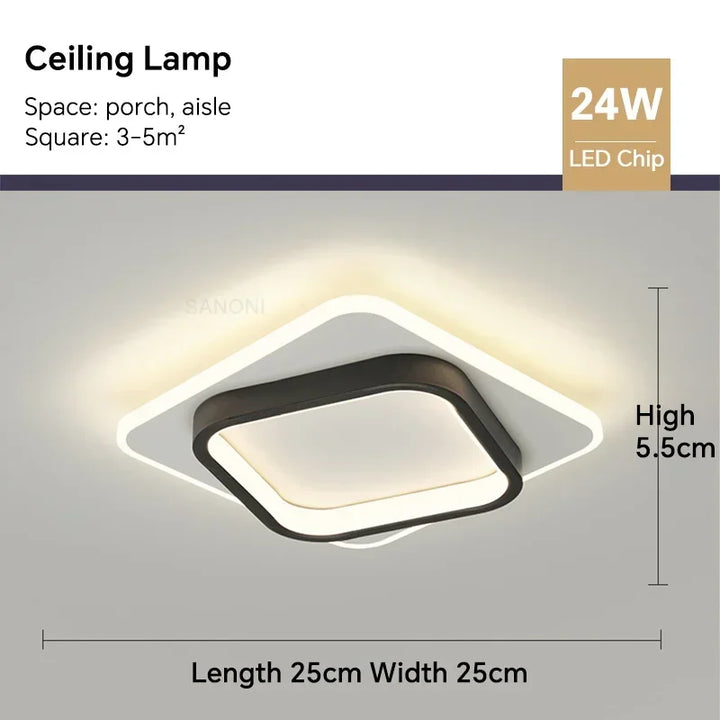 Moderne LED Flur Deckenleuchte Kronleuchter - Innenbeleuchtung für Flur, Treppen, Foyer, Balkon, Schlafzimmer, Badezimmer