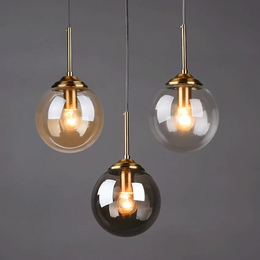 Moderne Glas Pendelleuchten für Schlafzimmer Nachttisch Badezimmer Hängelampe Deckenleuchten Hotel Restaurant Dekoration Ring