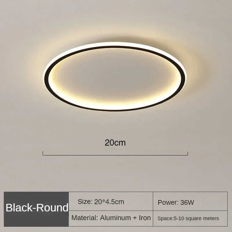 Moderne LED-Deckenleuchte – Dimmbare Innenbeleuchtung für Schlafzimmer, Badezimmer, Küche und Flur